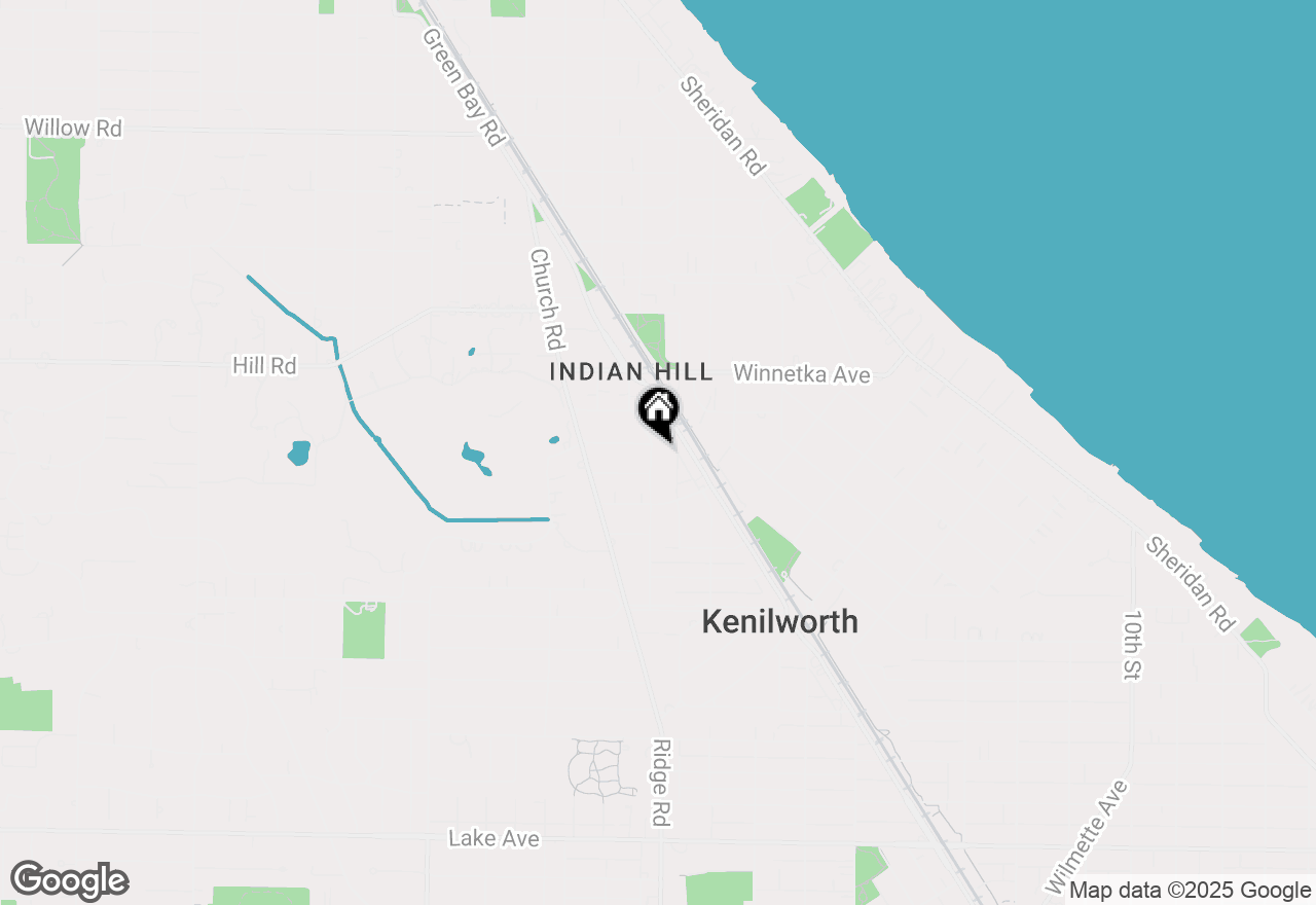 Map of 643 Brier Street, Kenilworth, IL 60043