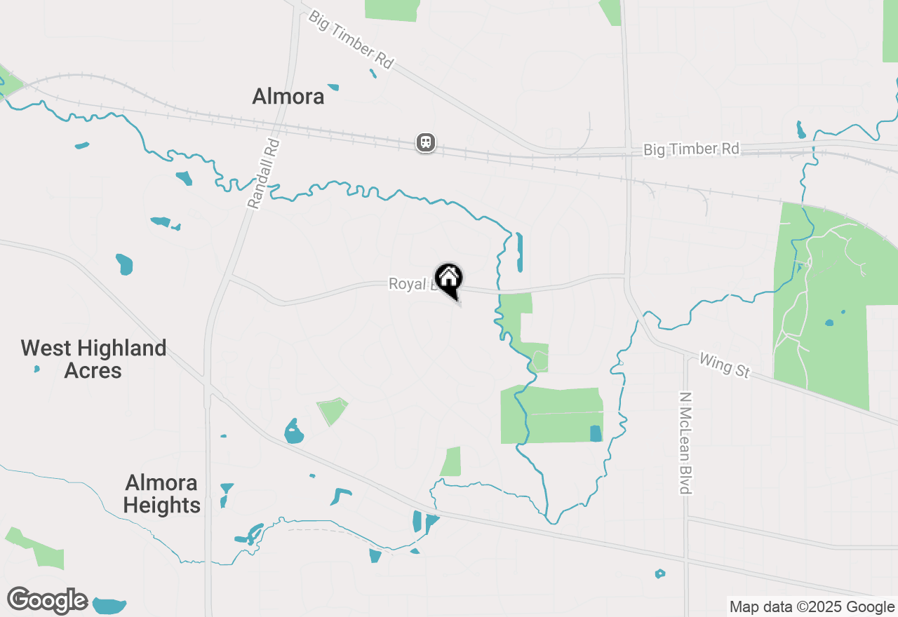 Map of 2270 Valley Creek Drive, Elgin, IL 60123