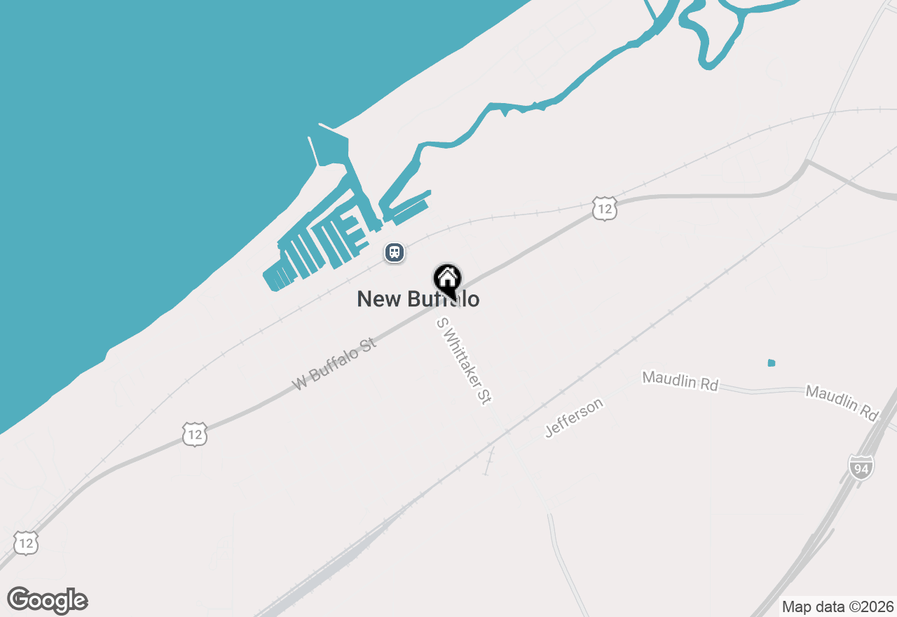 Map of 27 S Whittaker Street, New Buffalo, MI 49117