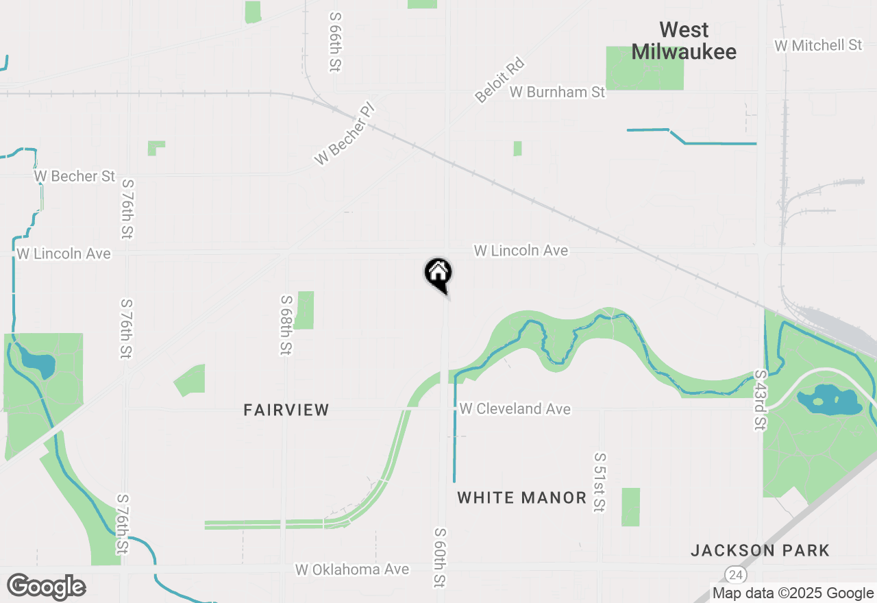 Map of 2423 S 60th St, West Allis, WI 53219