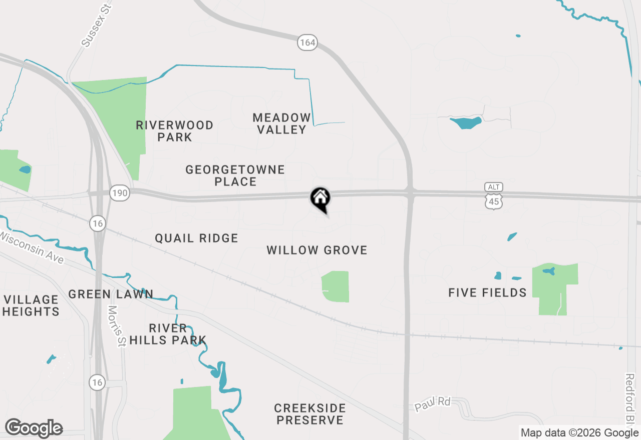 Map of 1356 Greenhedge Rd #C4, Pewaukee, WI 53072