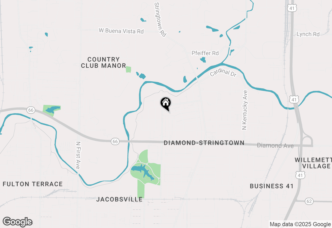 Map of 205 Van Dusen Avenue, Evansville, IN 47711