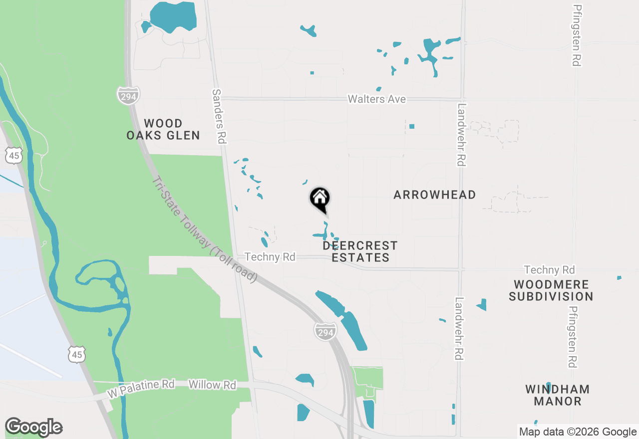 Map of 1831 S Mission Hills Road #106, Northbrook, IL 60062