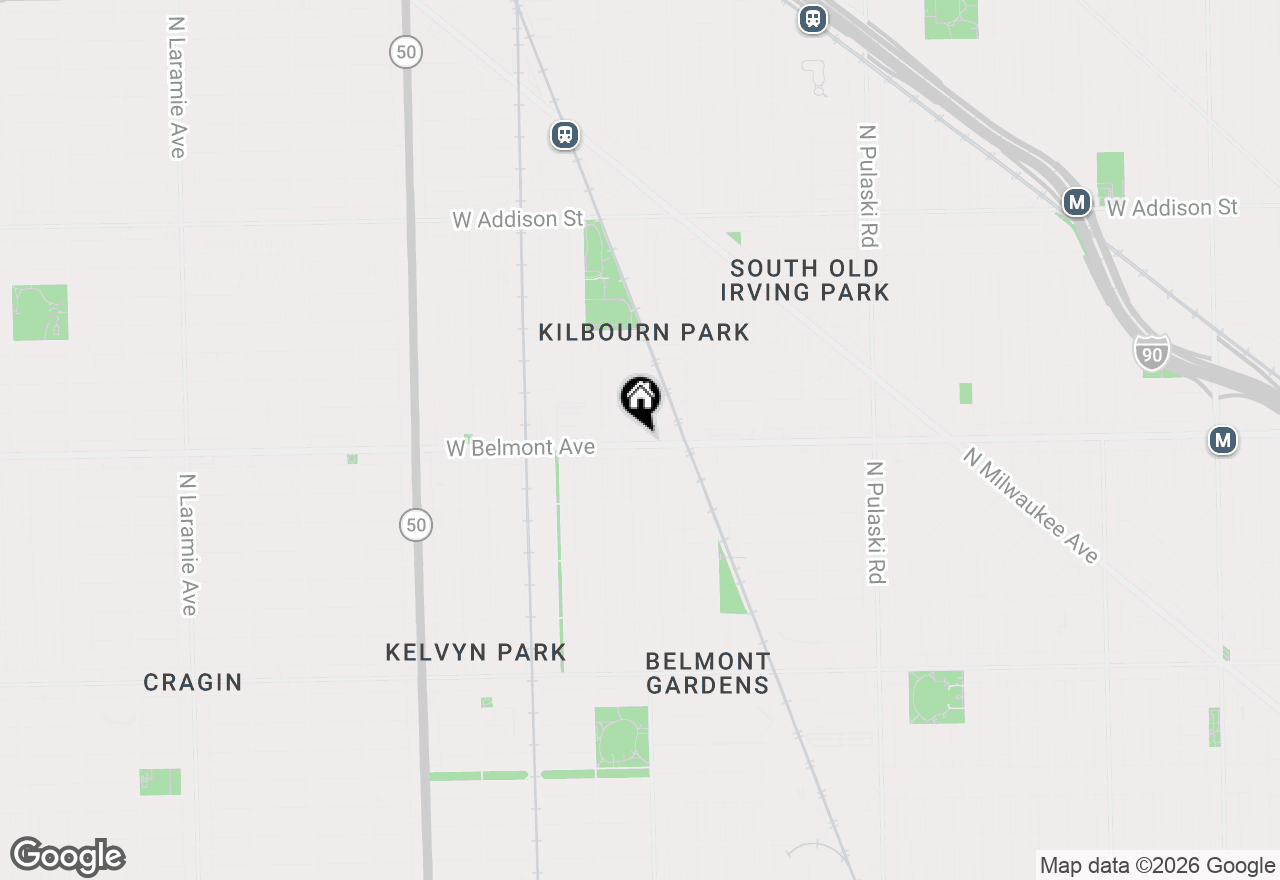 Map of 3204 N Kostner Avenue #404, Chicago, IL 60641