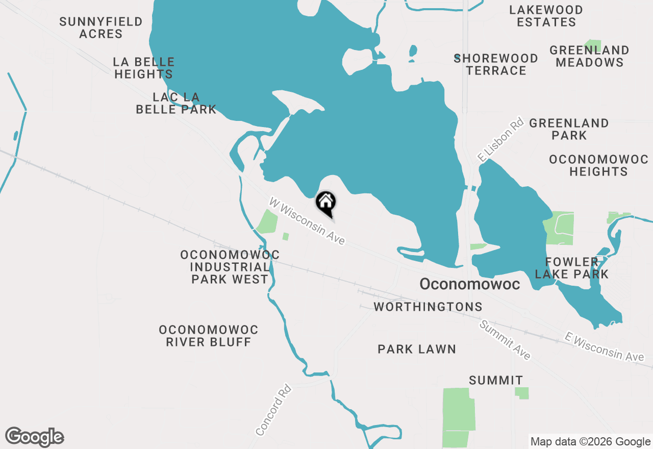 Map of 122 N Maple Ter, Oconomowoc, WI 53072
