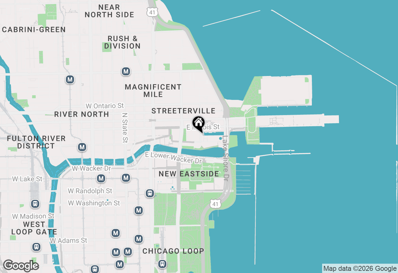 Map of 440 N Mcclurg Court #916, Chicago, IL 60611