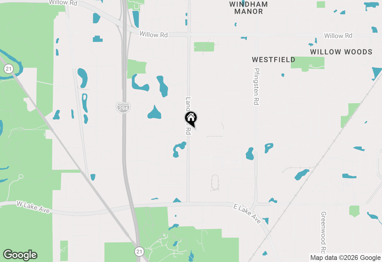 Map of 4142 Hampton Court, Glenview, IL 60026