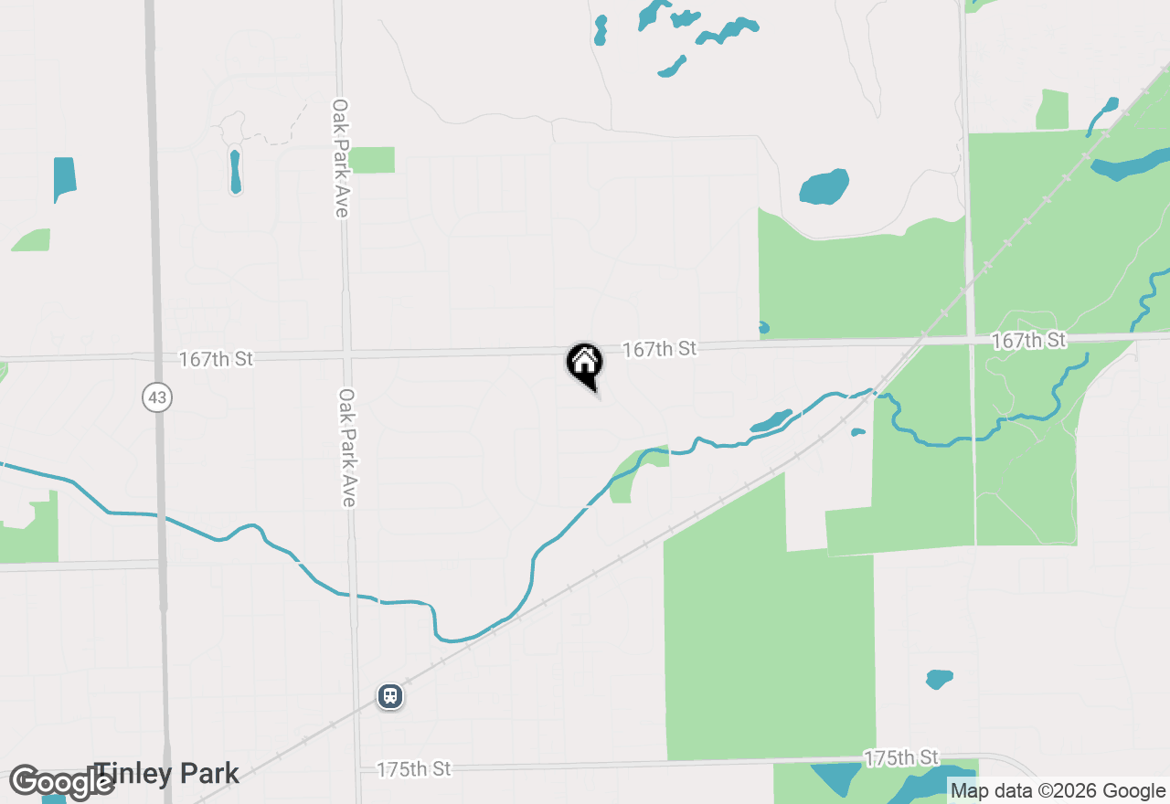 Map of 6318 Arcadia Drive, Tinley Park, IL 60477