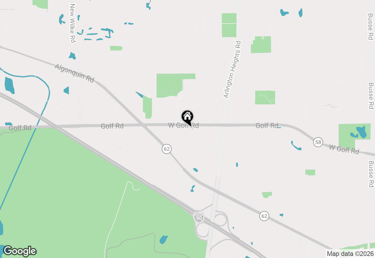 Map of 415 E Golf Road, Arlington Heights, IL 60005