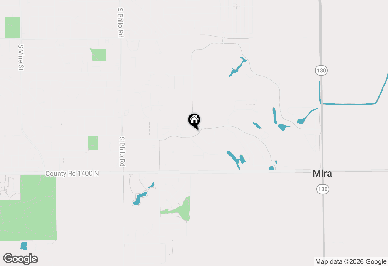 Map of 2110 E Amber Lane, Urbana, IL 61802