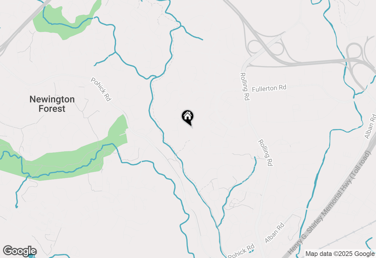 Map of 8017 Lake Pleasant Drive, Springfield, VA 22153