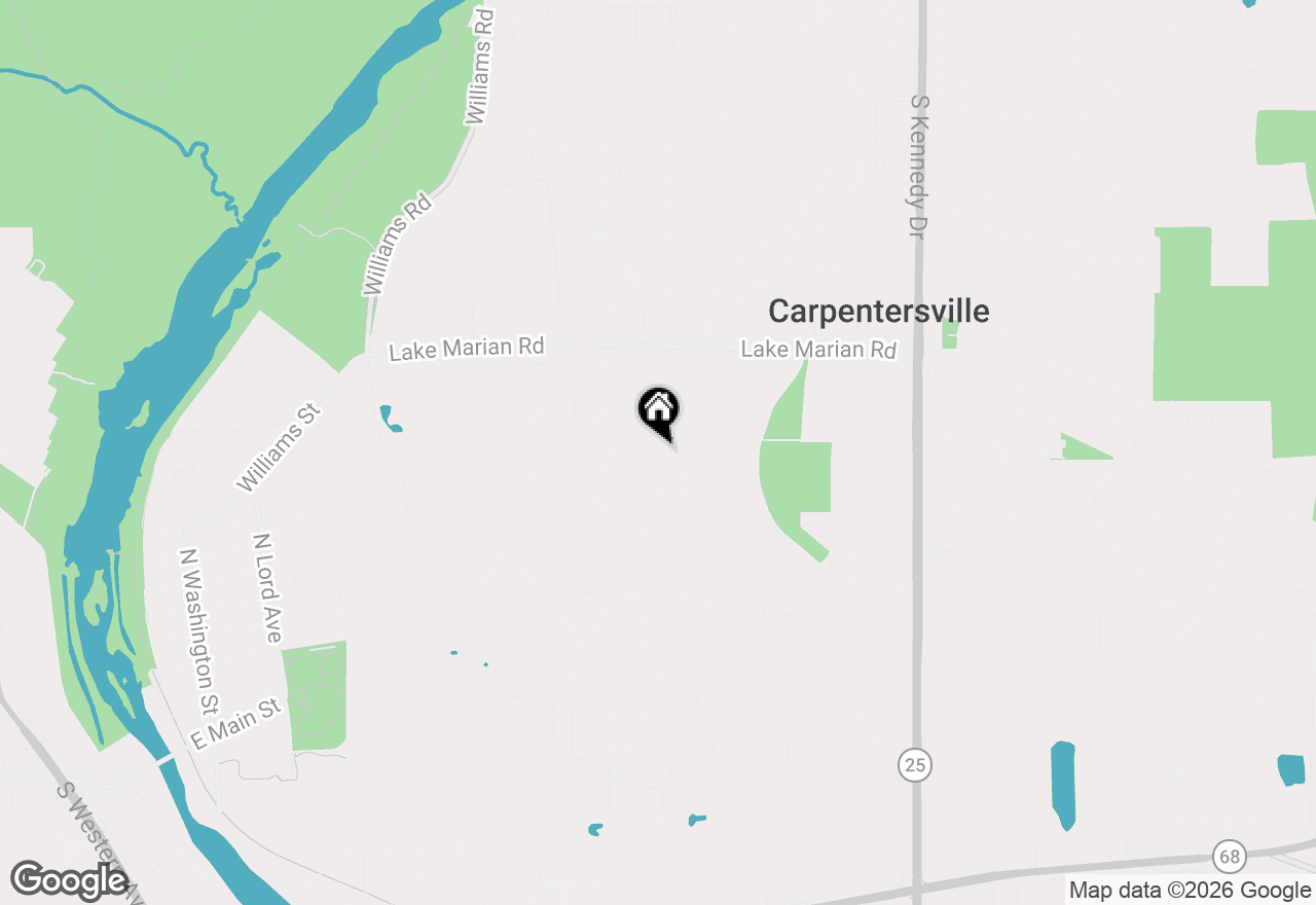 Map of 1225 Brookdale Drive, Carpentersville, IL 60110