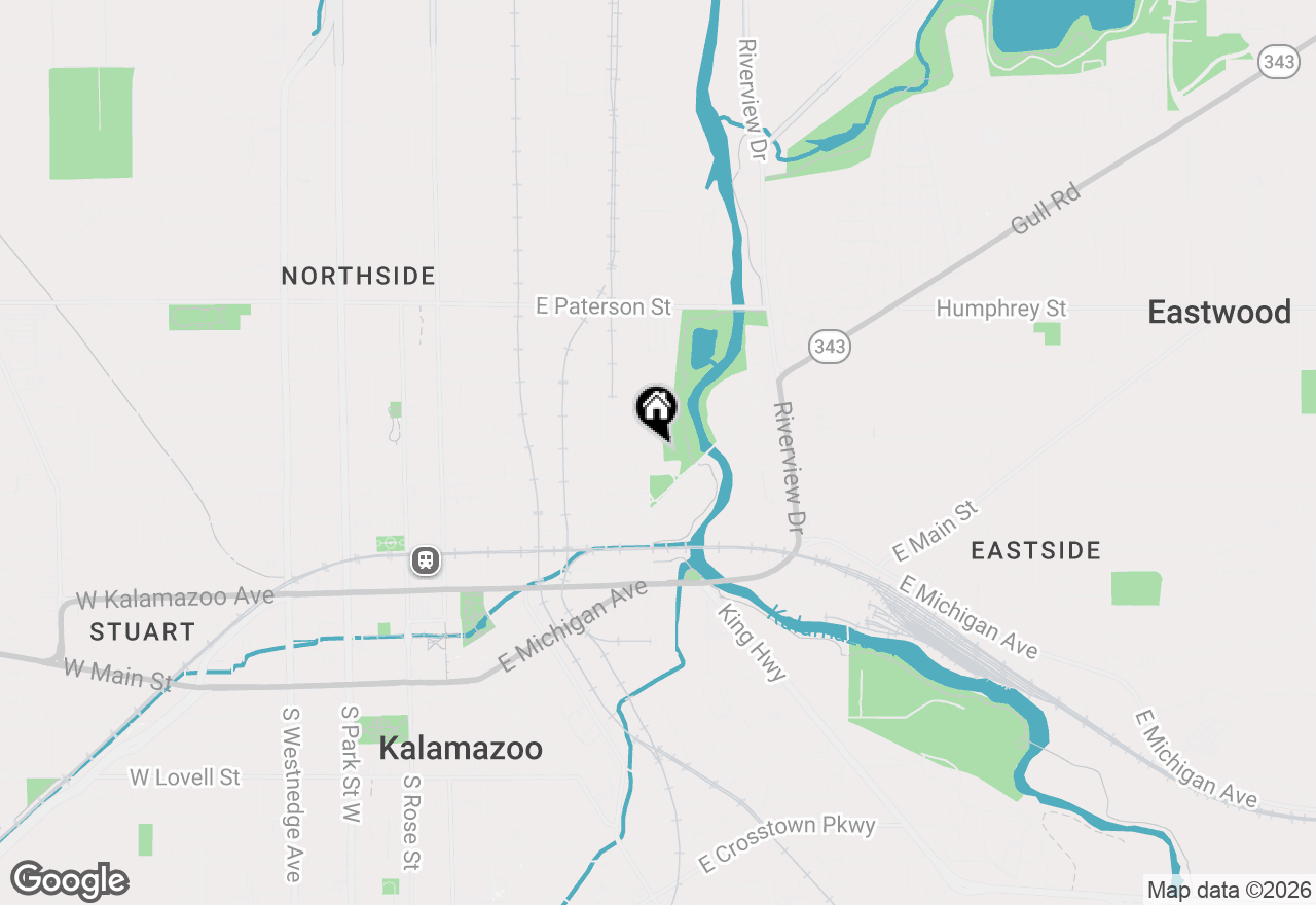 Map of 718 Harrison Street, Kalamazoo, MI 49007