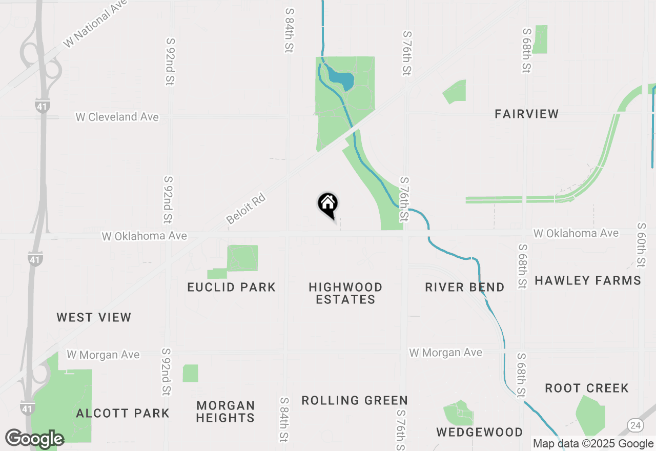 Map of 8102 W Oklahoma Ave #8, West Allis, WI 53219