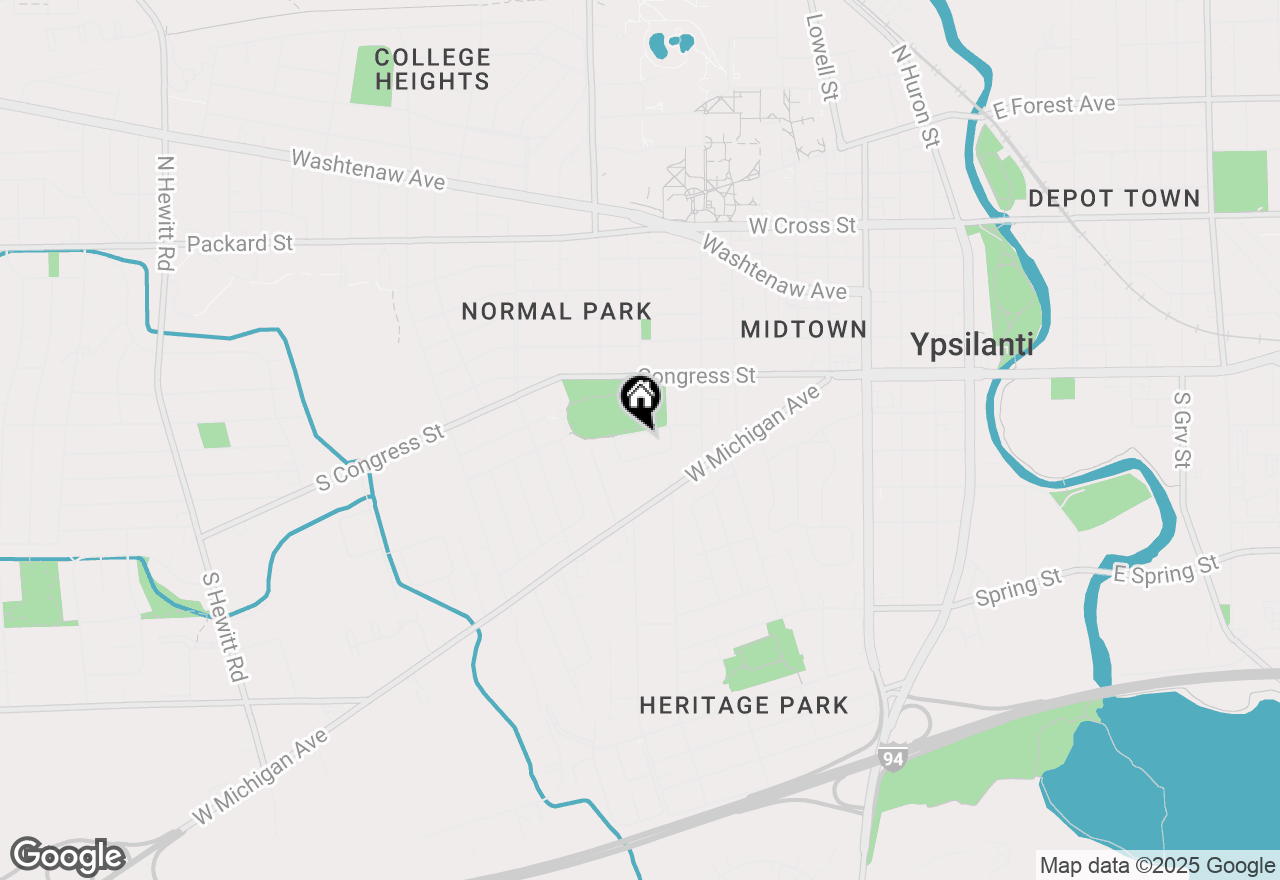 Map of 917 Woods Drive, Ypsilanti, MI 48197