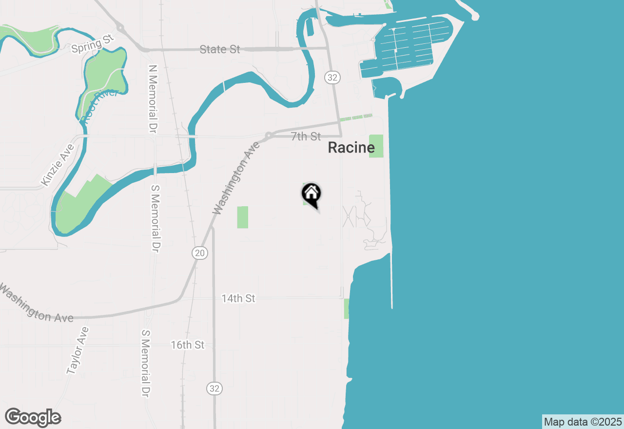 Map of 1016 College Ave, Racine, WI 53403