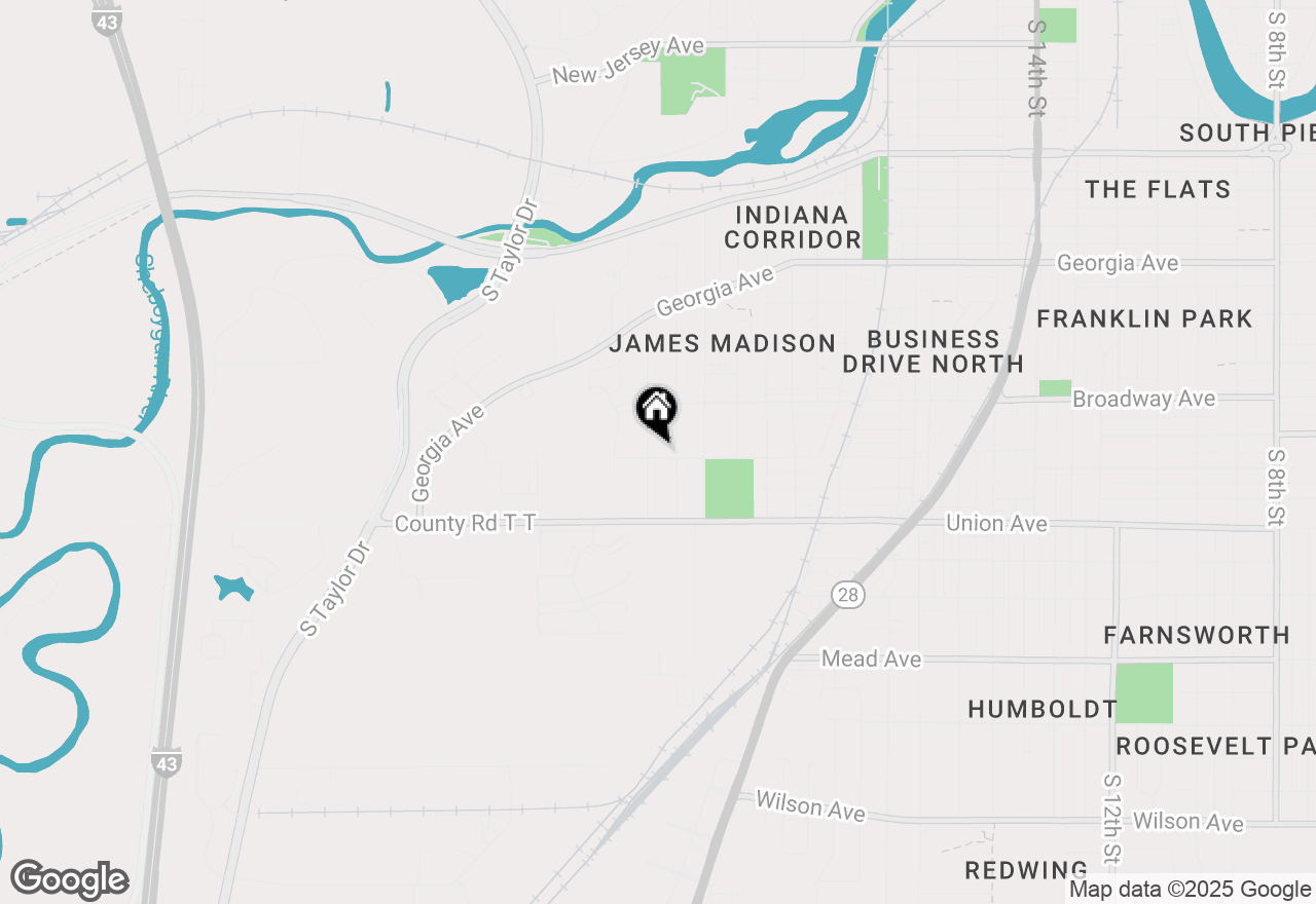 Map of 1821 S 26th St, Sheboygan, WI 53081