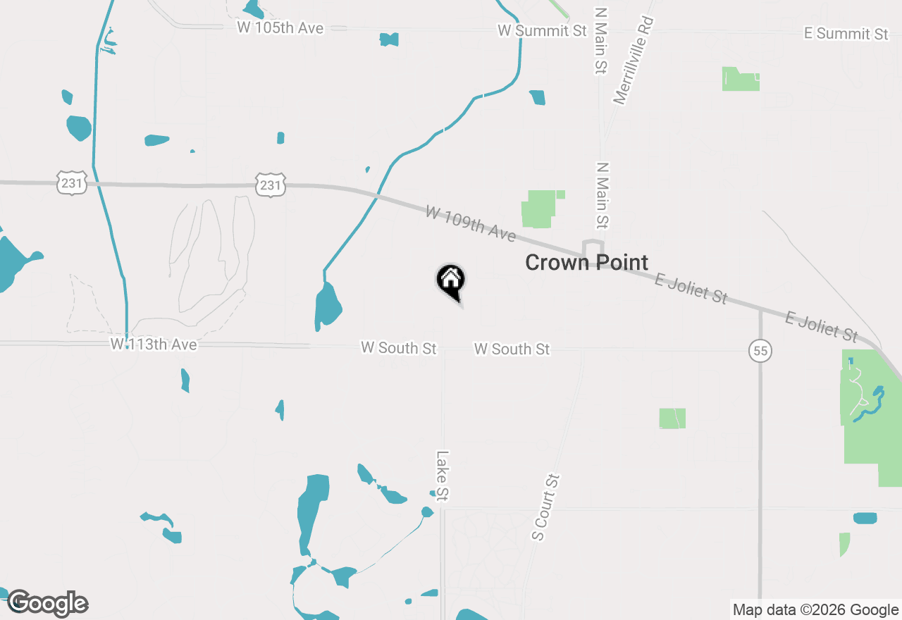 Map of 207 Harrington Avenue, Crown Point, IN 46307