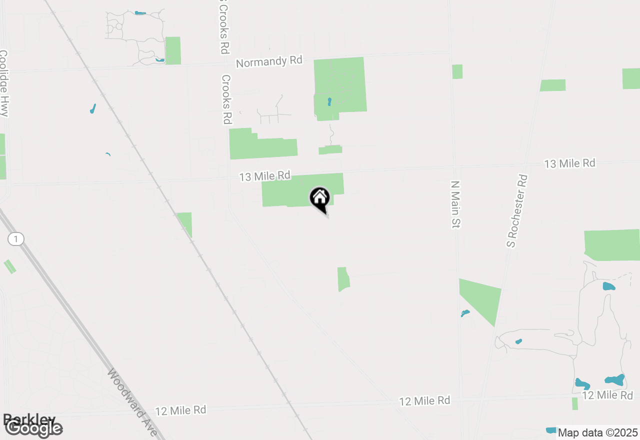 Map of 1033 Butternut Avenue, Royal Oak, MI 48073