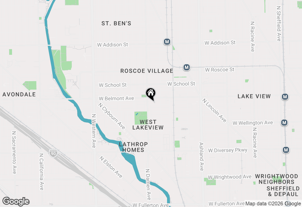 Map of 1944 W Fletcher Street #3E, Chicago, IL 60657