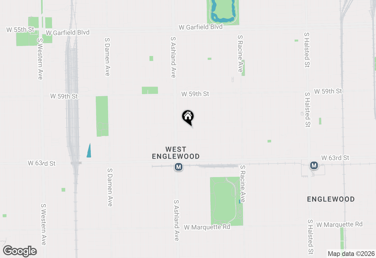 Map of 1513 W 61st Street, Chicago, IL 60636