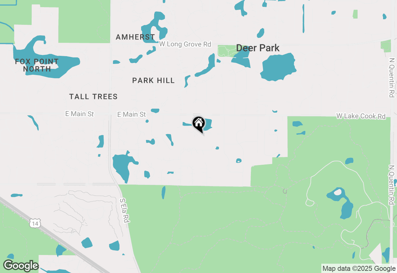 Map of 133 E County Line Road, Barrington, IL 60010