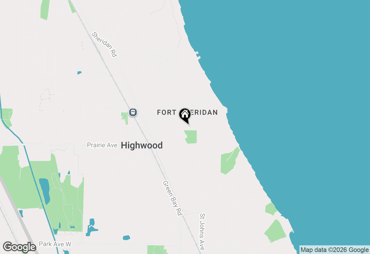 Map of 2714 Fort Sheridan Avenue, Highland Park, IL 60035