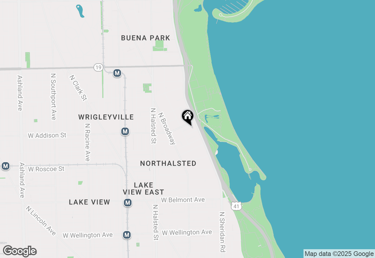 Map of 533 W Addison Street #2N, Chicago, IL 60613