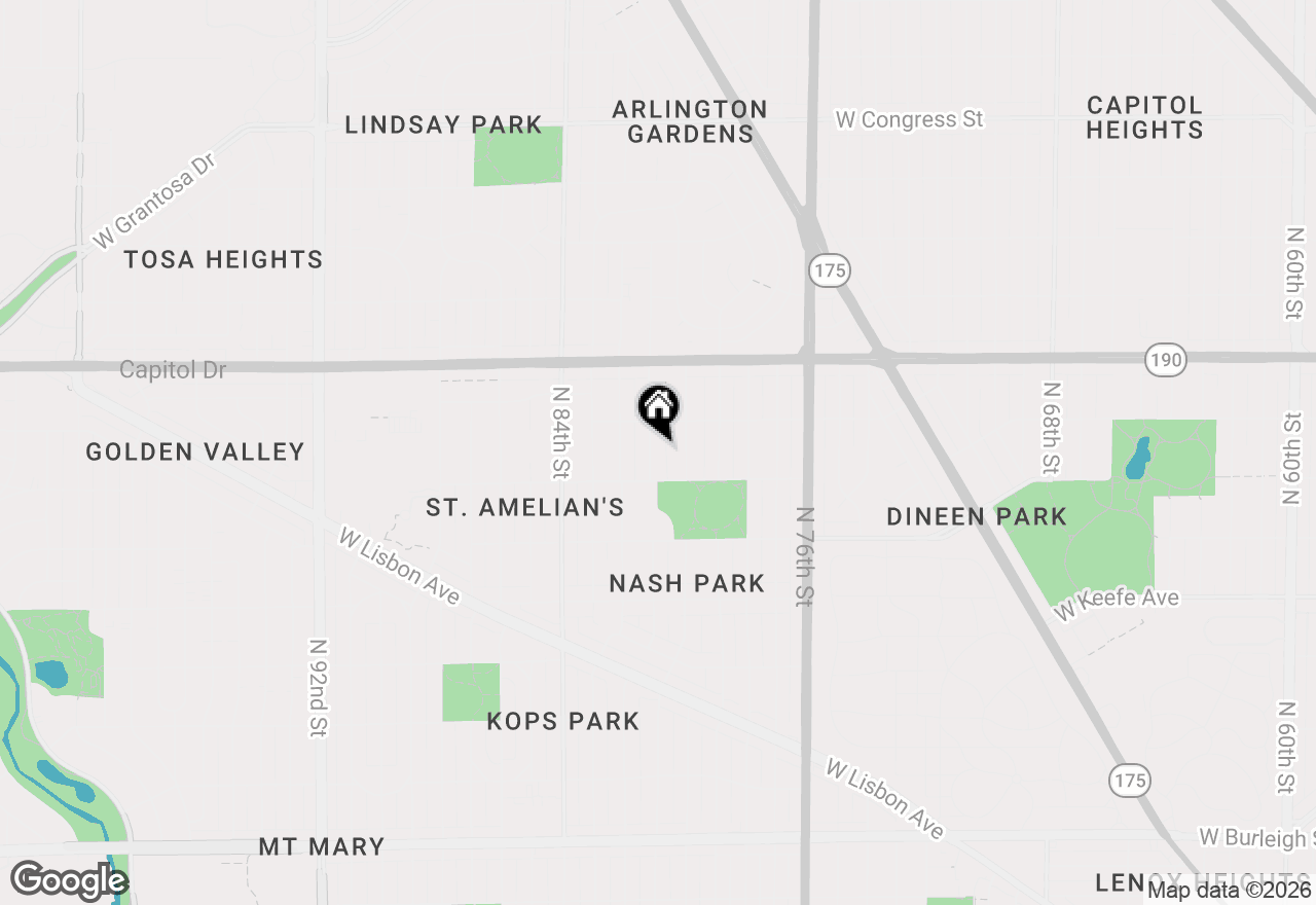 Map of 3838 N 81st St, Milwaukee, WI 53222