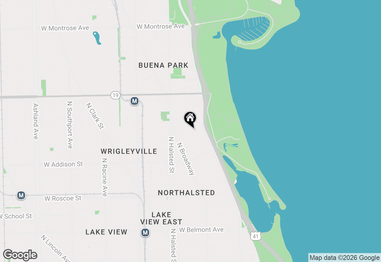 Map of 3727 N Pine Grove Avenue #204, Chicago, IL 60613