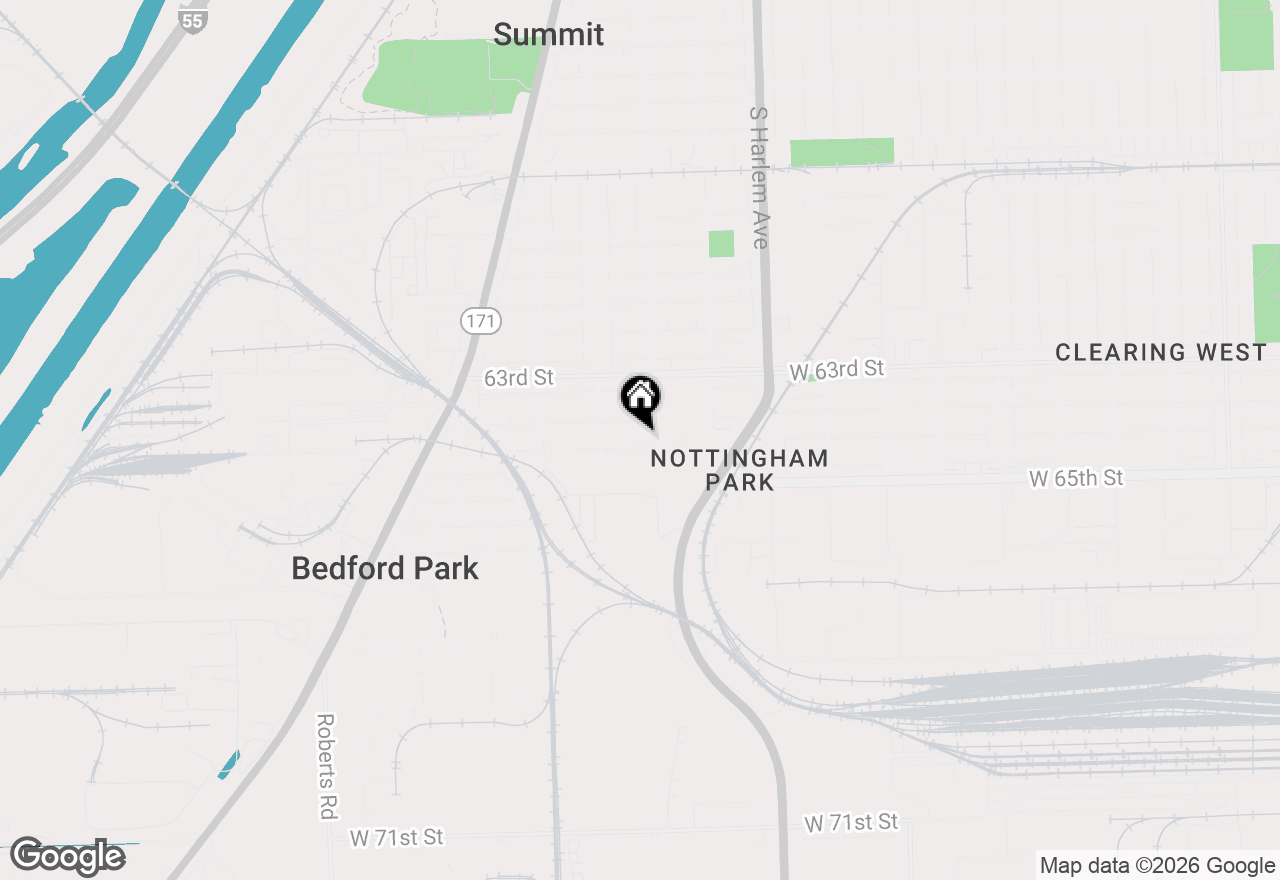 Map of 7413 W 64th Street, Summit, IL 60501