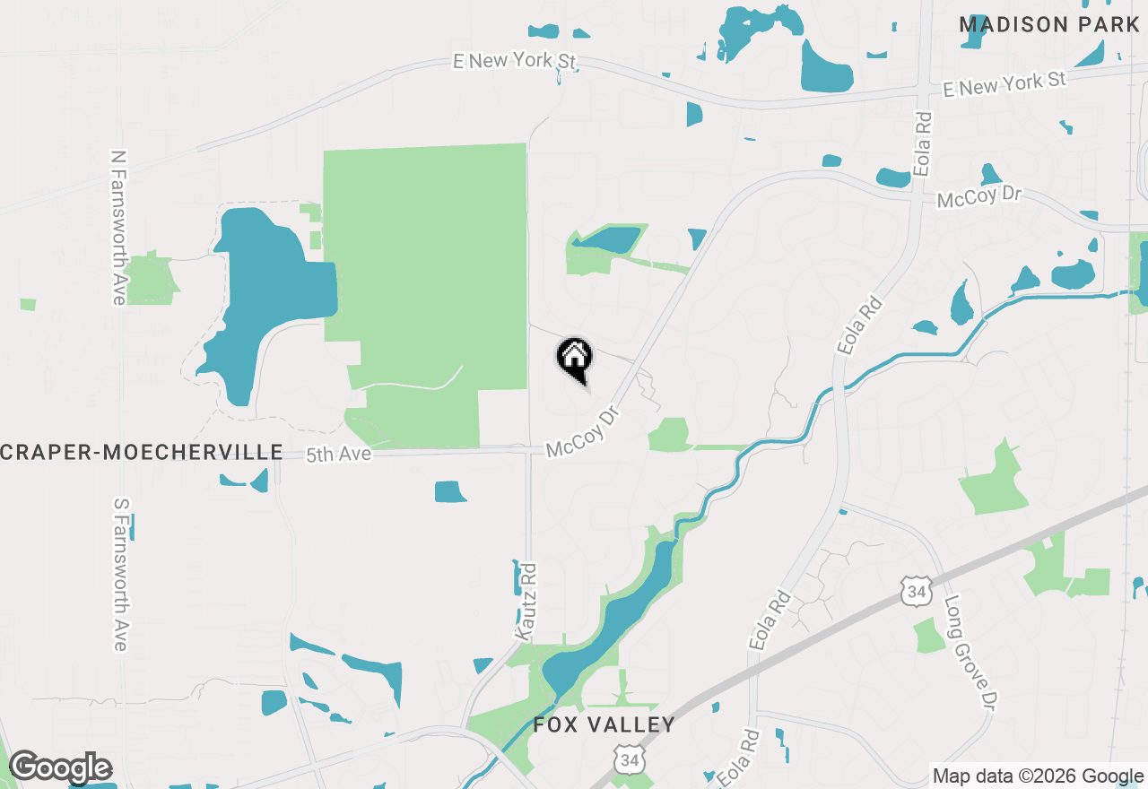 Map of 308 Foxworth Court, Aurora, IL 60502