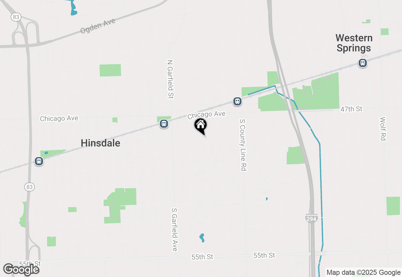 Map of 230 E 1st Street, Hinsdale, IL 60521