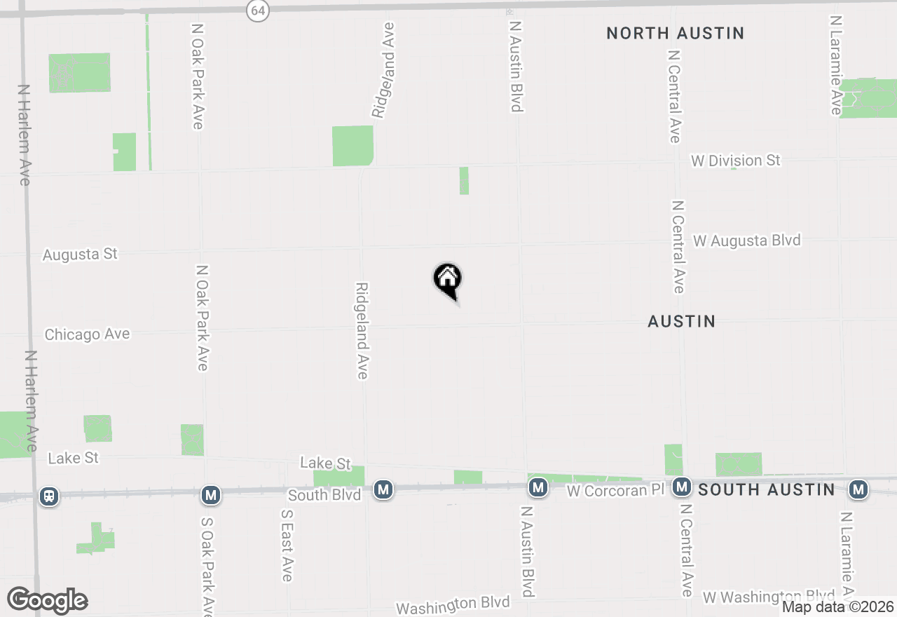 Map of 518 N Lombard Avenue, Oak Park, IL 60302