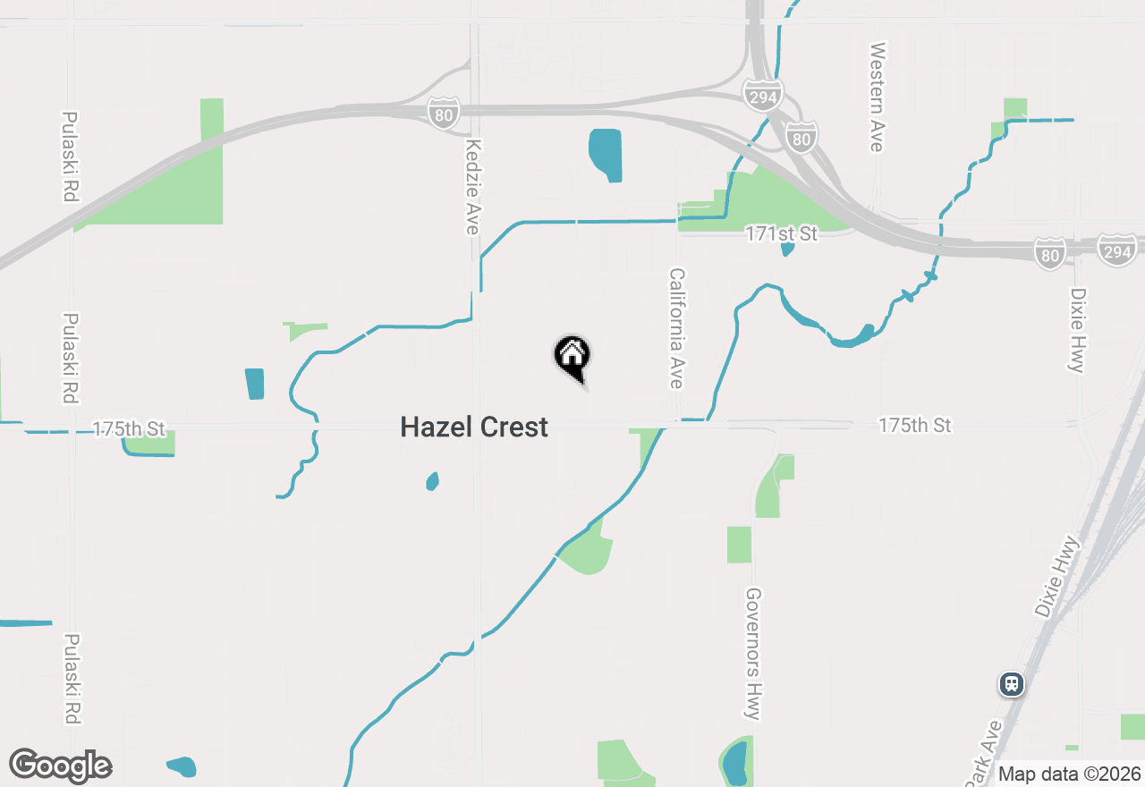 Map of 17413 Emerson Avenue, Hazel Crest, IL 60429