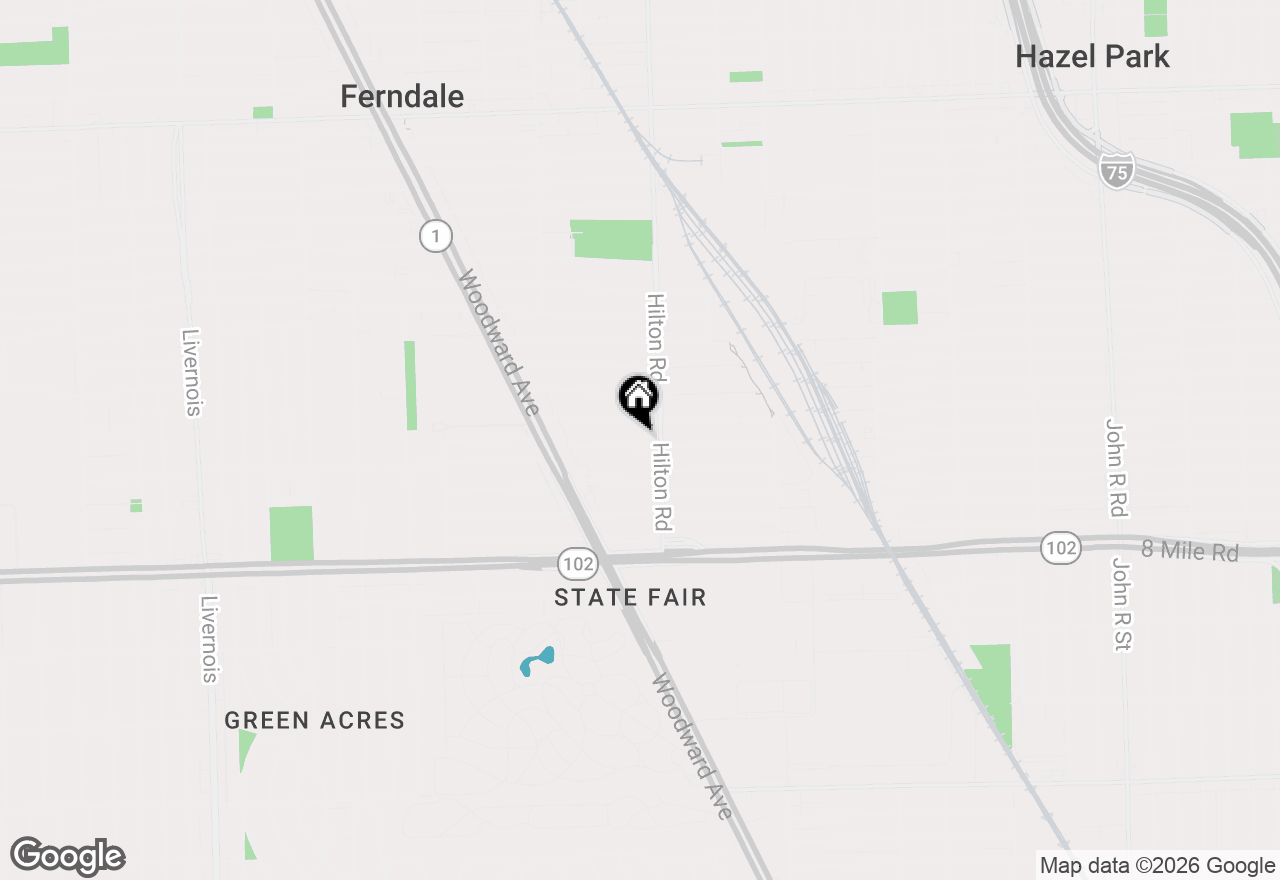 Map of 301 Spencer Street, Ferndale, MI 48220