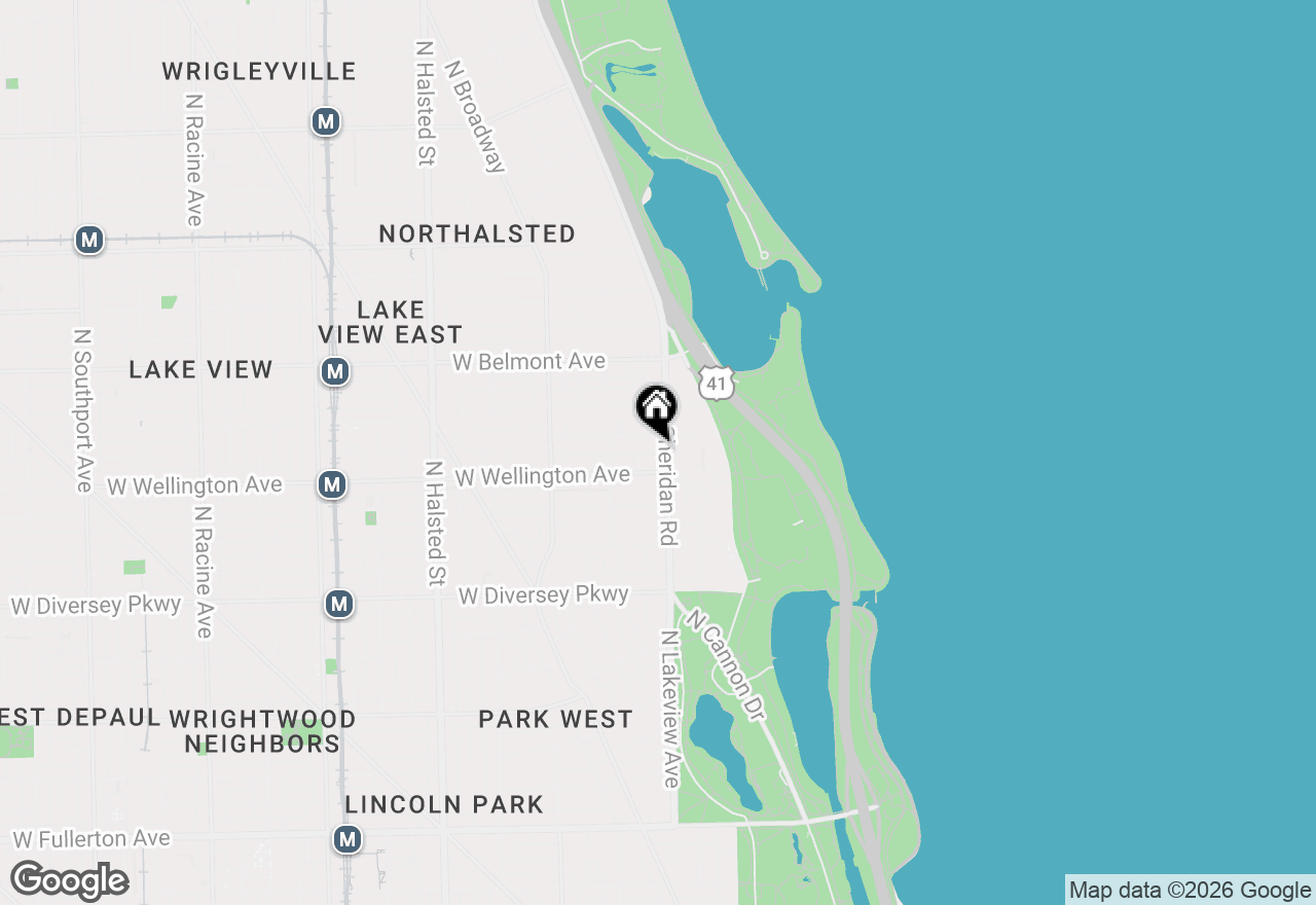 Map of 3020 N Sheridan Road #G, Chicago, IL 60657