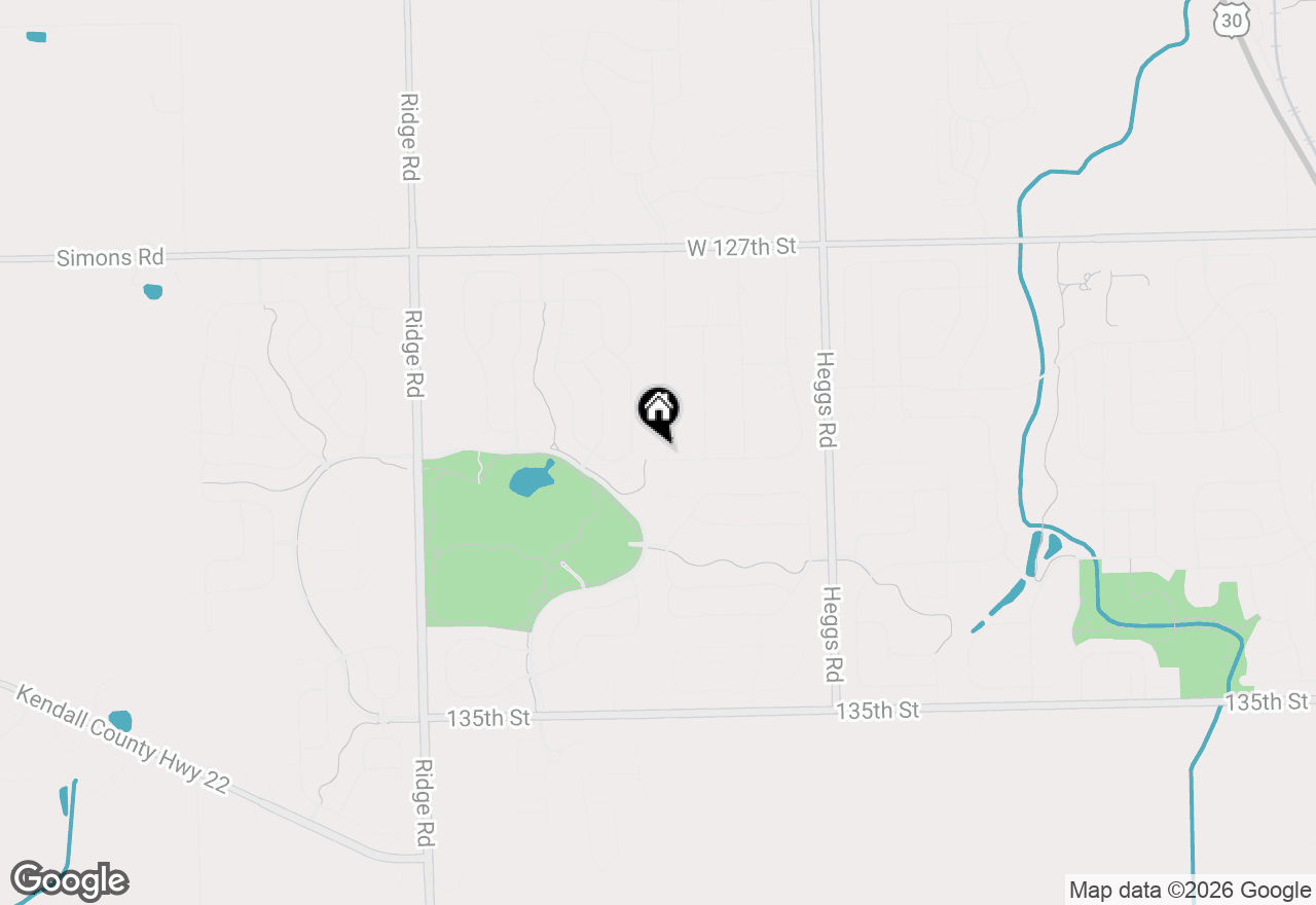 Map of 13050 S Elizabeth Drive, Plainfield, IL 60585