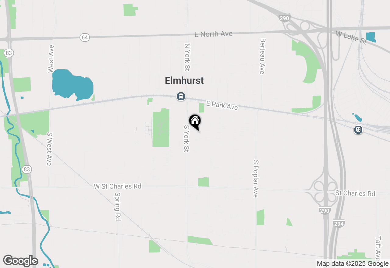 Map of 192 S Kenilworth Avenue, Elmhurst, IL 60126