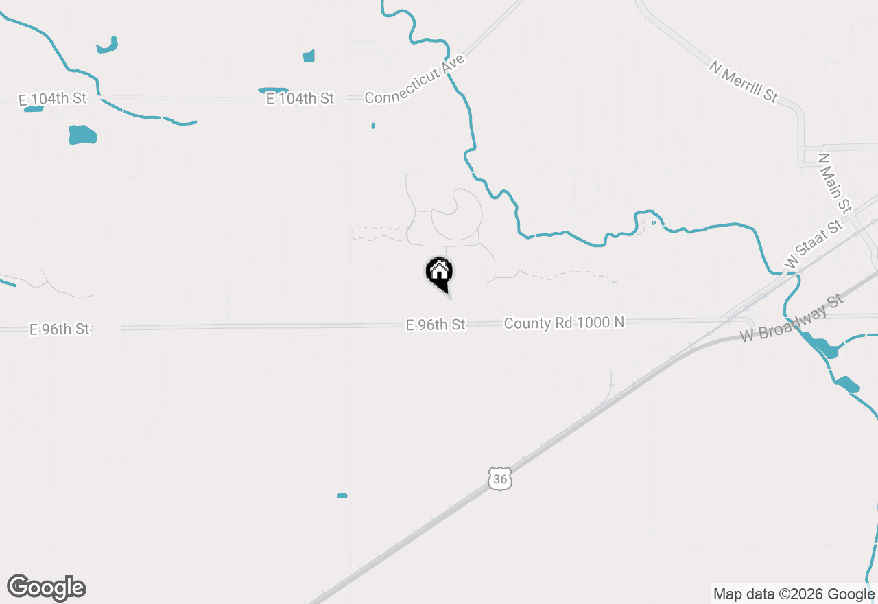 Map of 9639 Katana Circle, Fishers, IN 46040