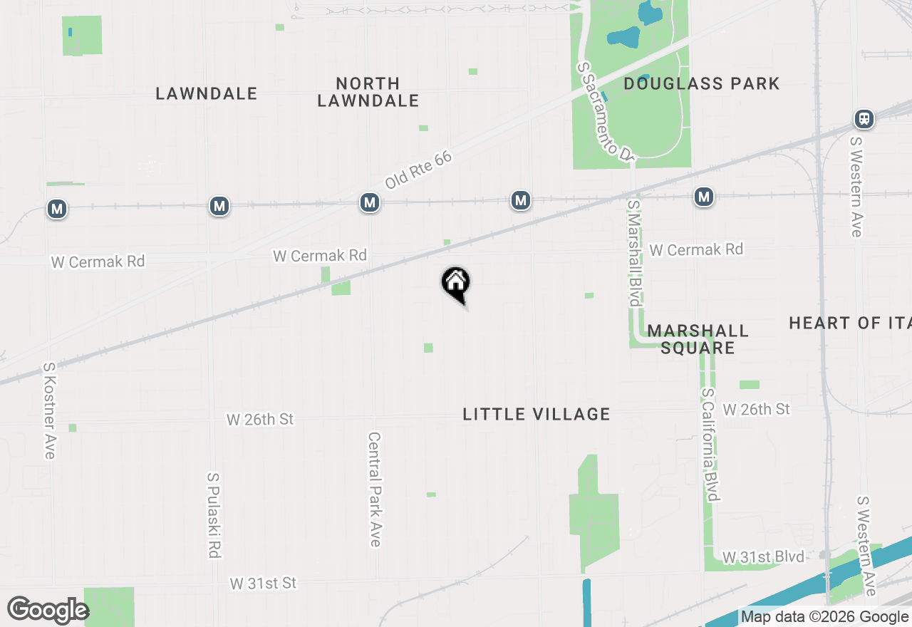 Map of 2327 S Homan Avenue, Chicago, IL 60623