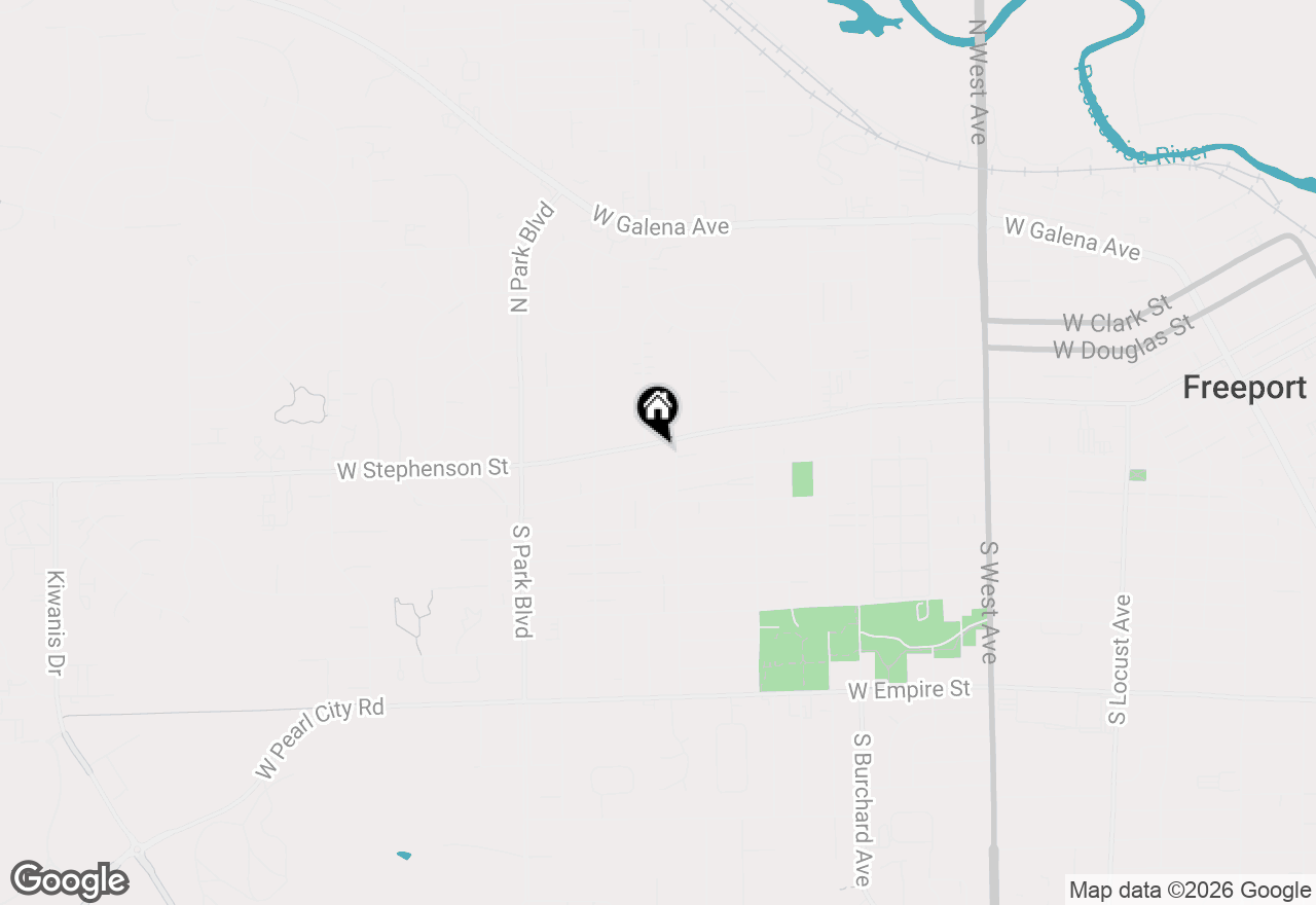 Map of 1317 W Stephenson Street, Freeport, IL 61032