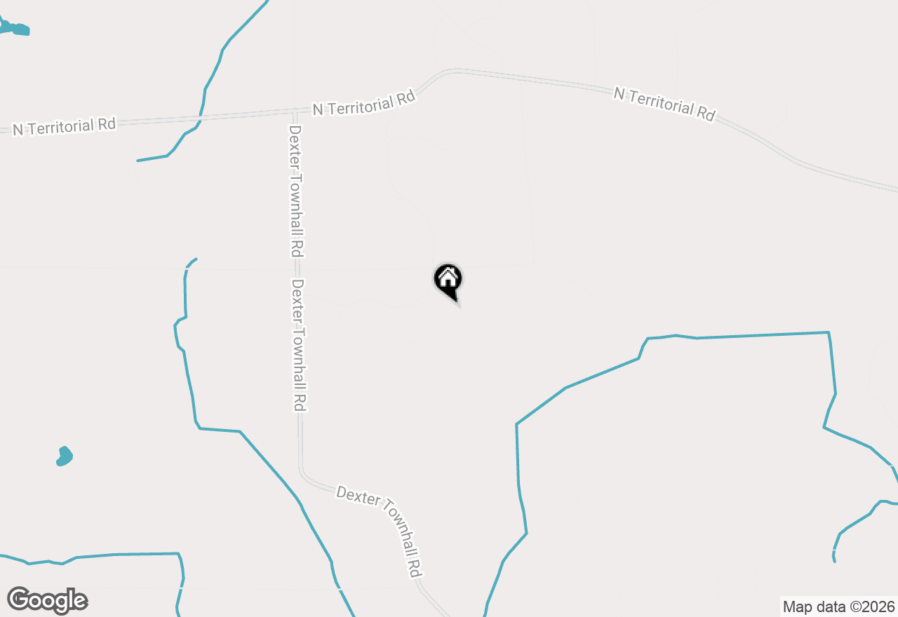 Map of 5876 Tyler Court, Dexter, MI 48130