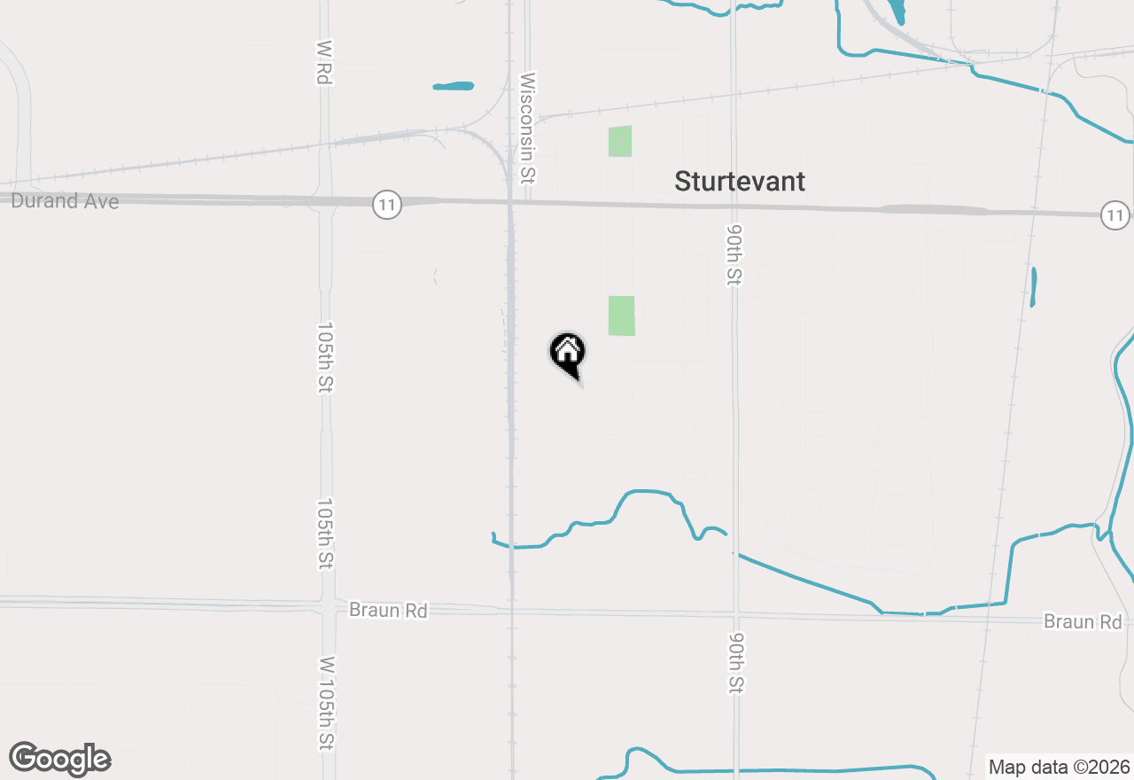 Map of 9617 Grayce Dr, Sturtevant, WI 53177