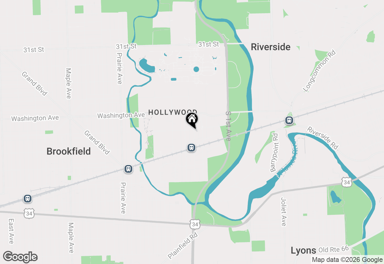 Map of 3604 Hollywood Avenue, Brookfield, IL 60513