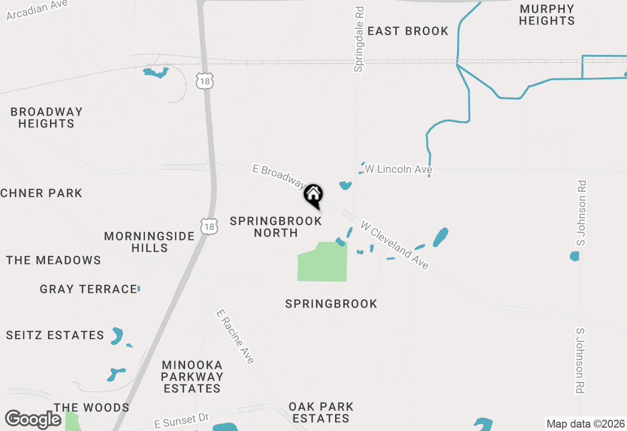 Map of 2129 E Broadway #C, Waukesha, WI 53186