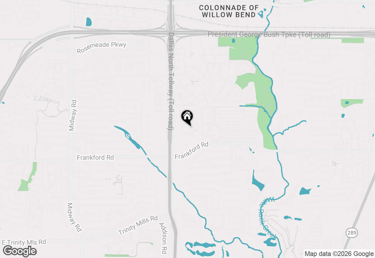 Map of 4748 Old Bent Tree Lane #2301, Dallas, TX 75287