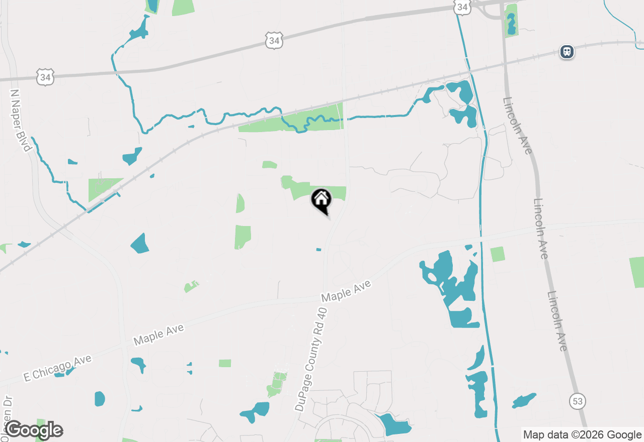 Map of 2135 Oak Hill Drive, Lisle, IL 60532