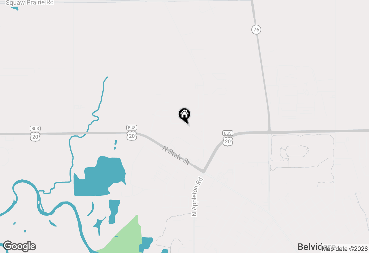 Map of 1911 Pierce Court, Belvidere, IL 61008