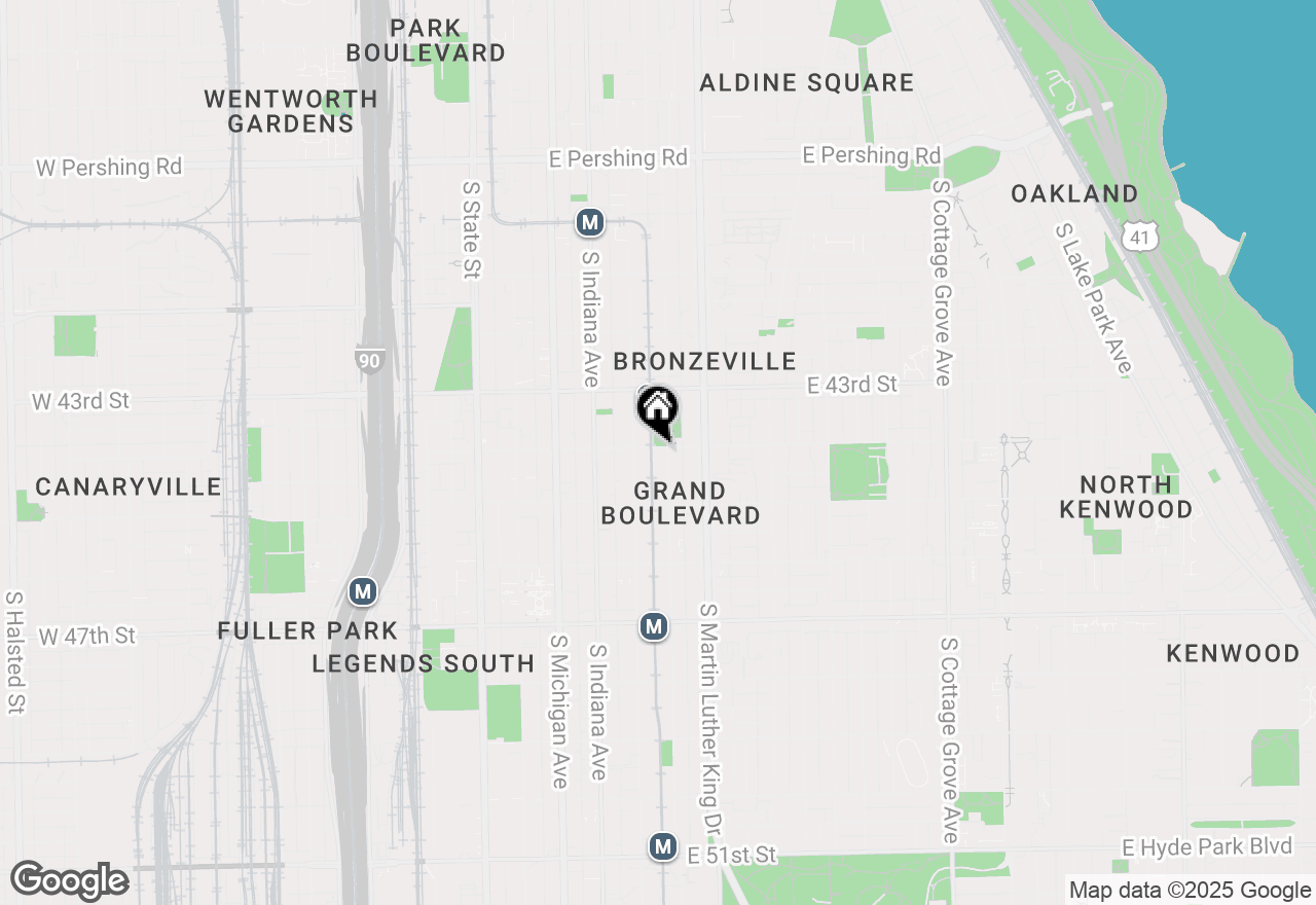 Map of 321 E 44th Street #1E, Chicago, IL 60653